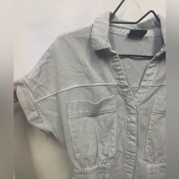 Denim Shorts Romper Jumpsuit - Picture 6 of 6